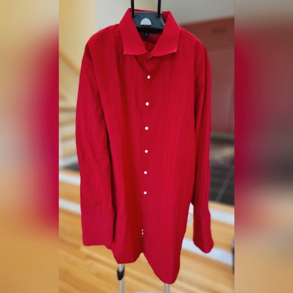 Paul Fredrick Men's shirt red